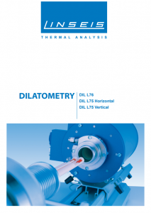 Linseis Dilatometer Produktbroschüre L76 L75