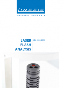 Laser Flash Analysis 1000/2000 Product brochure (PDF)